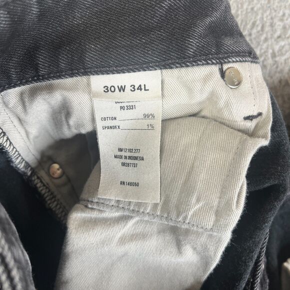 Buck Mason Jeans Men 30x34 Ford Standard Straight Button Fly Double Dipped 13 oz - Picture 6 of 12